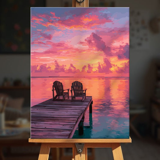 Paint by numbers - Sunset Silence - MyArt