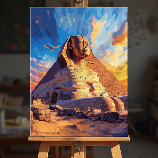 Paint by numbers - Sunset Sphinx - MyArt