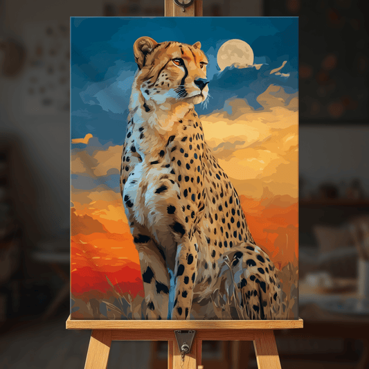 Paint by numbers - Sunset Cheetah - MyArt