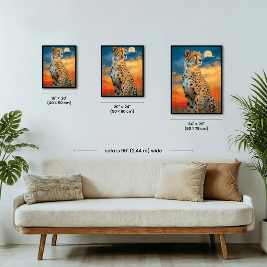 Paint by numbers - Sunset Cheetah - MyArt