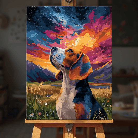 Paint by numbers - Sunset Howl - MyArt