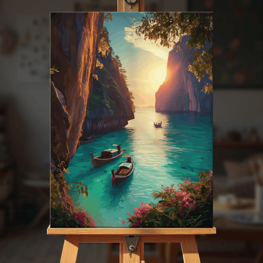 Paint by numbers - Sunset Lagoon - MyArt