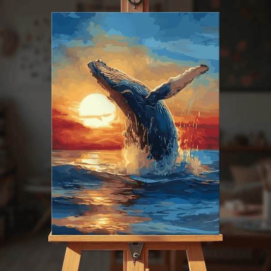 Paint by numbers - Sunset Leap - MyArt
