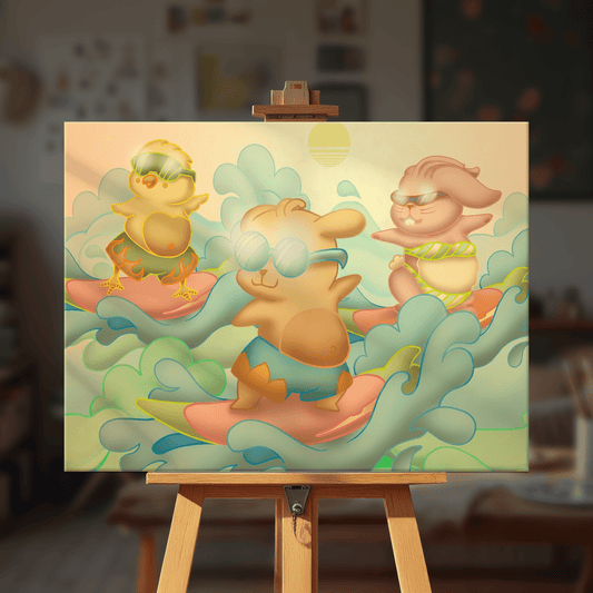Paint by numbers - Surfing Fun - MyArt
