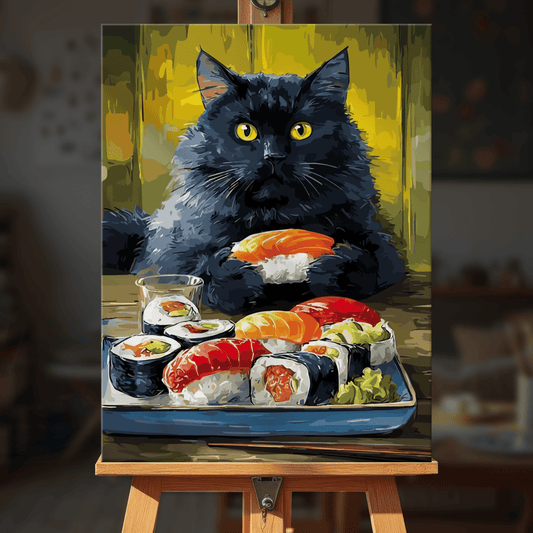 Paint by numbers - Sushi Cat - MyArt