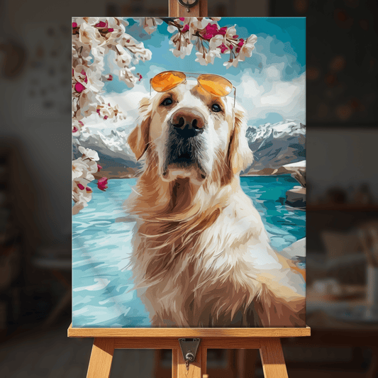 Paint by numbers - Swim Retriever - MyArt