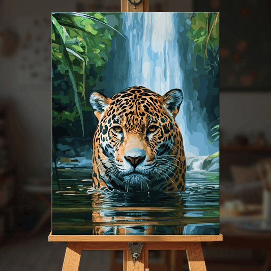 Paint by numbers - Swimming Jaguar - MyArt