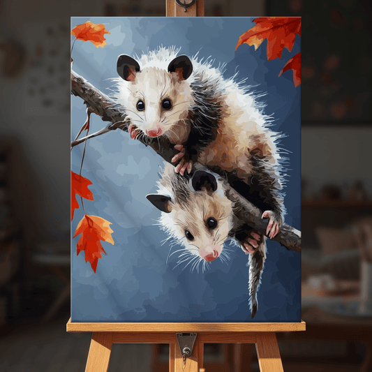 Paint by numbers - Tree Opossums - MyArt