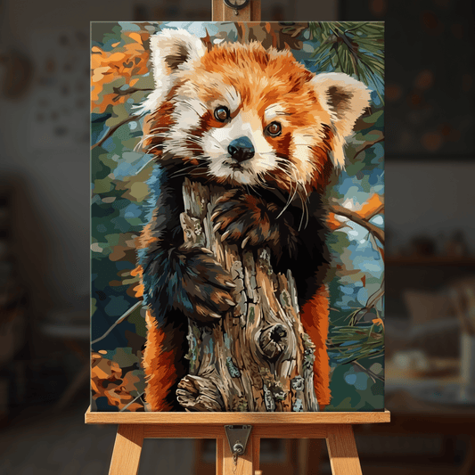 Paint by numbers - Tree Red Panda - MyArt