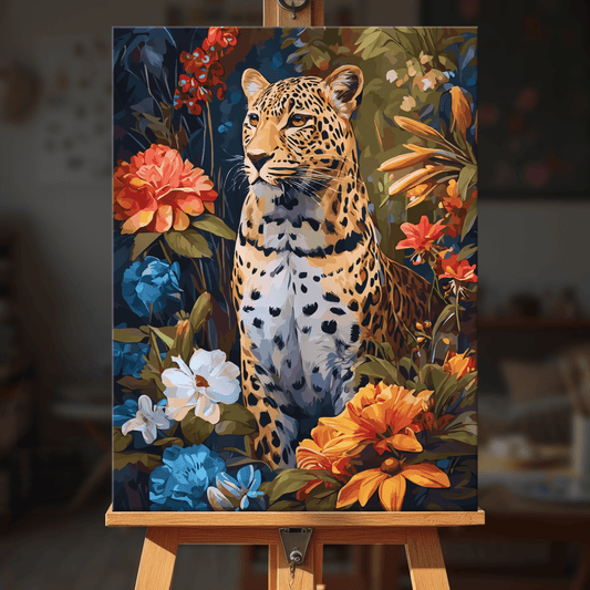 Paint by numbers - Tropical Leopard - MyArt