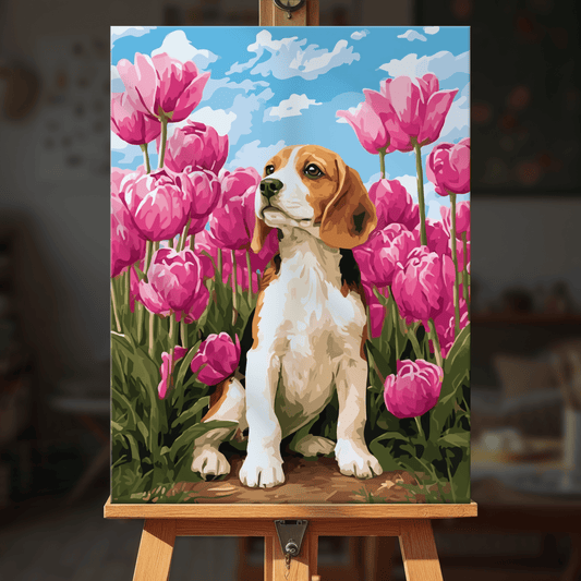 Paint by numbers - Tulip Beagle - MyArt