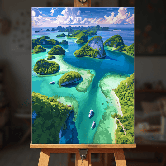 Paint by numbers - Turquoise Isles - MyArt