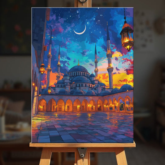 Paint by numbers - Twilight Courtyard - MyArt