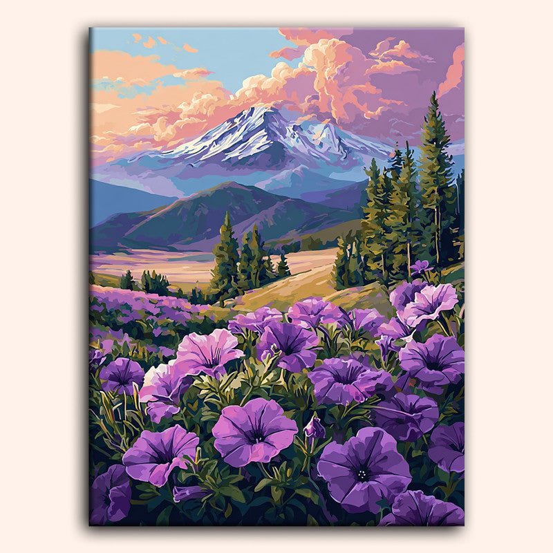 Paint by numbers - Twilight Flowers - MyArt