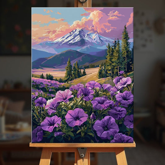 Paint by numbers - Twilight Flowers - MyArt