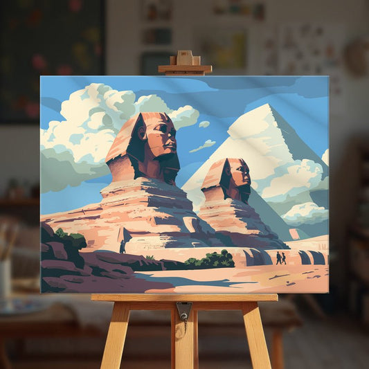 Paint by numbers - Twin Sphinxes - MyArt