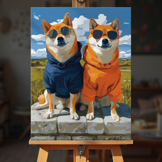 Twin Shibas