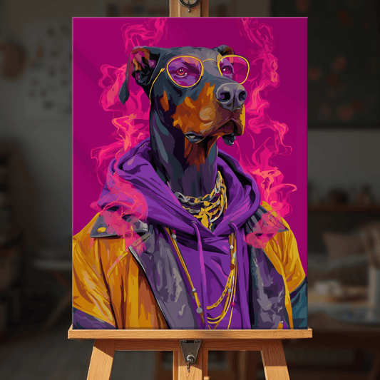 Paint by numbers - Urban Doberman - MyArt