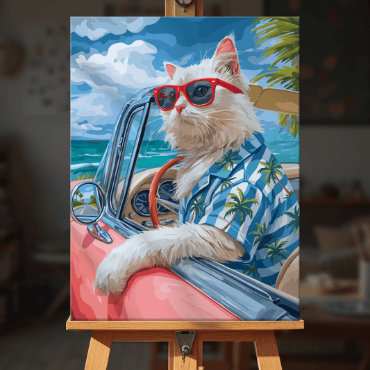 Paint by numbers - Vacation Cat - MyArt