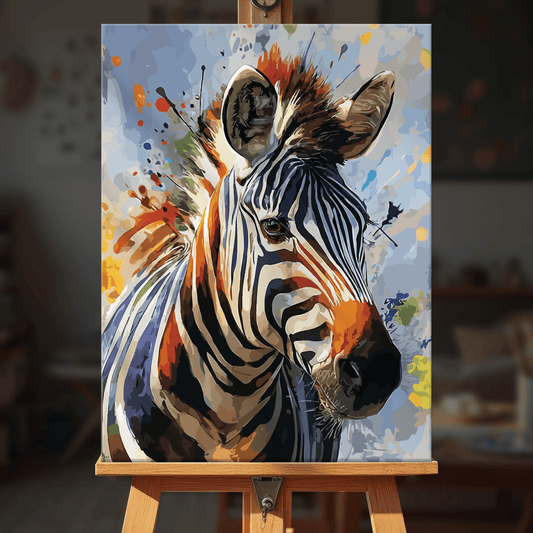 Paint by numbers - Vivid Zebra - MyArt