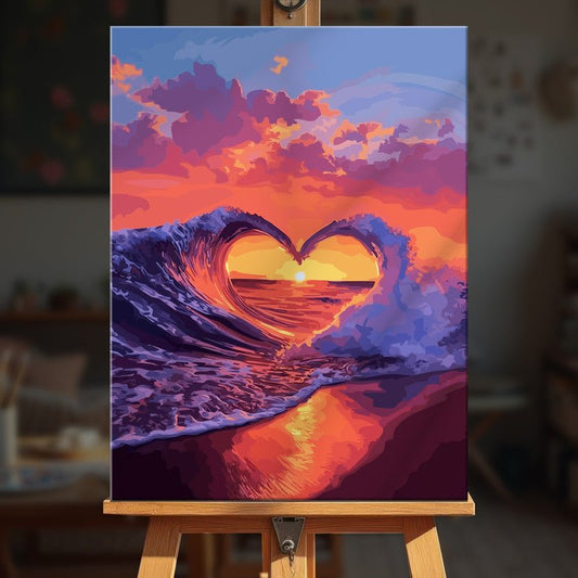 Paint by numbers - Wave of Love - MyArt