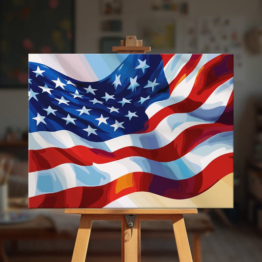 Paint by numbers - Waving Stripes - MyArt