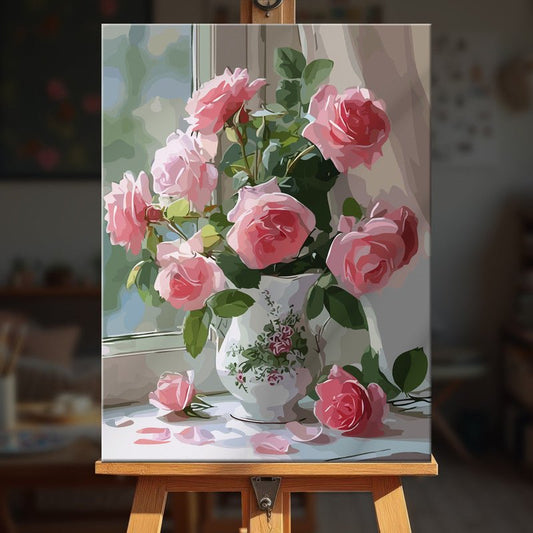 Paint by numbers - Window Roses - MyArt