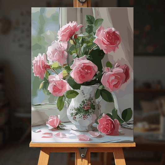 Paint by numbers - Window Roses - MyArt