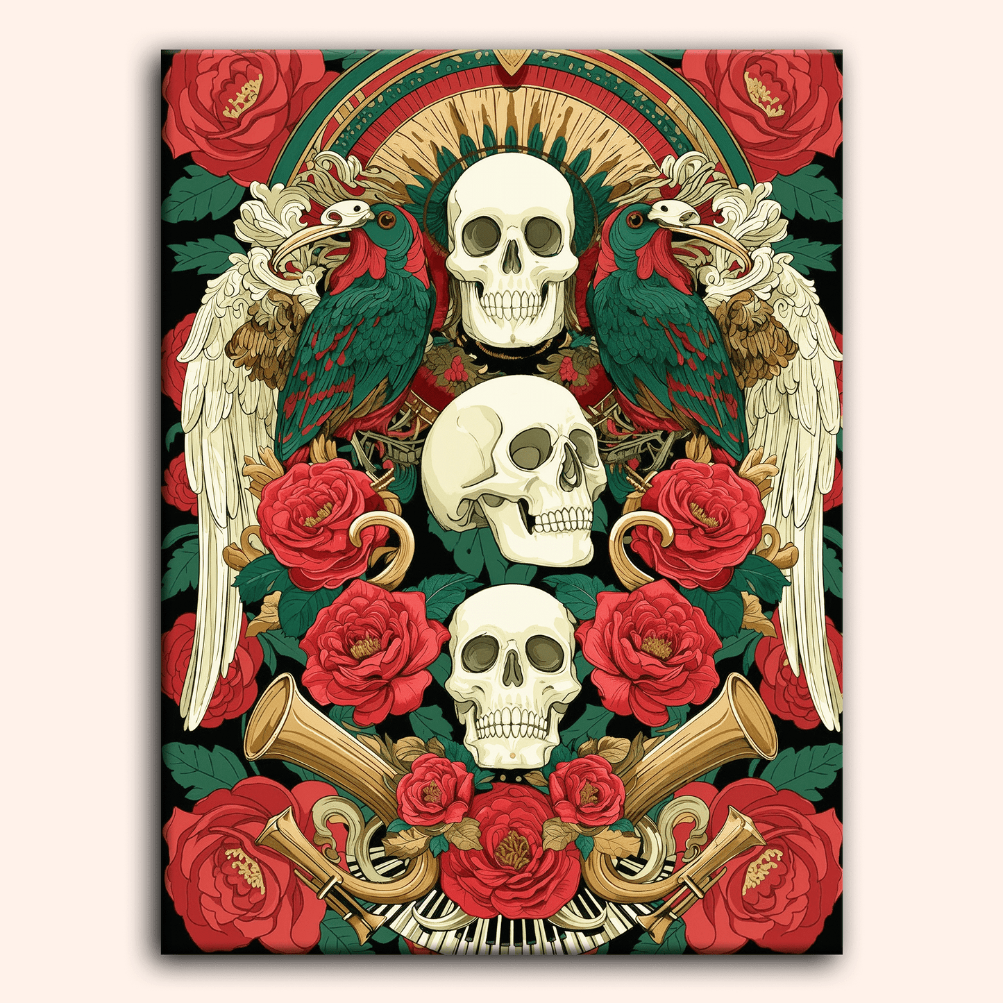 Paint by numbers - Winged Bones - MyArt