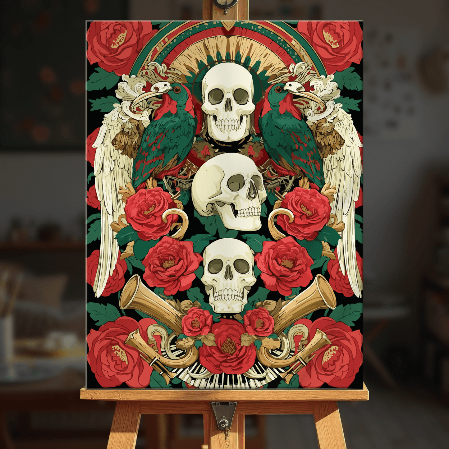 Paint by numbers - Winged Bones - MyArt
