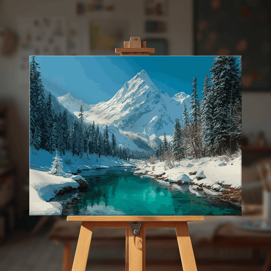 Paint by numbers - Winter River - MyArt