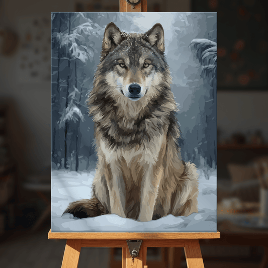 Paint by numbers - Winter Wolf - MyArt