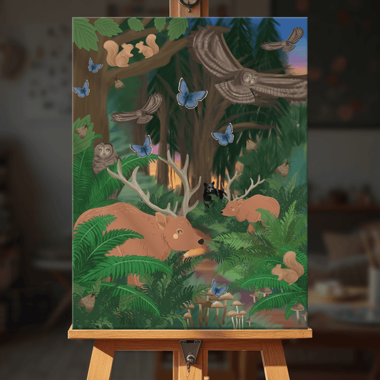 Paint by numbers - Woodland Forest - MyArt