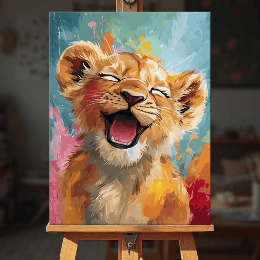 Paint by numbers - Yawning Cub - MyArt