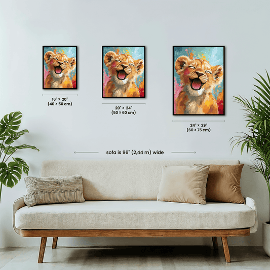 Paint by numbers - Yawning Cub - MyArt