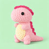 Blossom Little Dino: a pink standing dinosaur with a cream belly