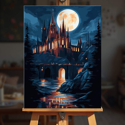 Paint by numbers - Moonlit Castle - MyArt