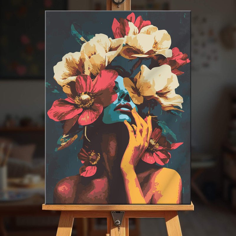 Paint by numbers - Flame Blossom - MyArt