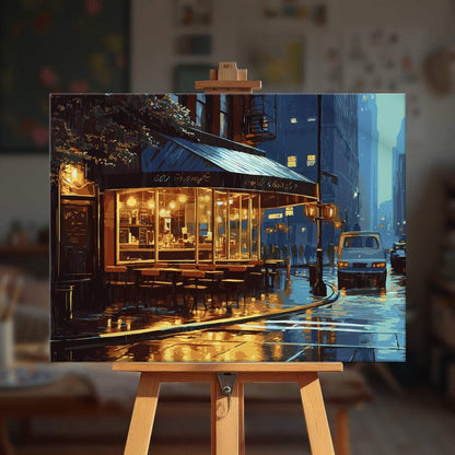 Paint by numbers - City Rain - MyArt