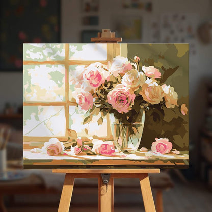 Paint by numbers - Window Blossoms - MyArt