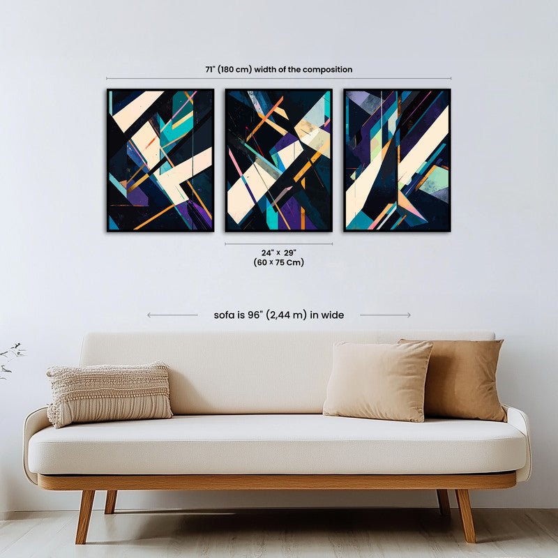 Paint by numbers - Abstract Angles - MyArt