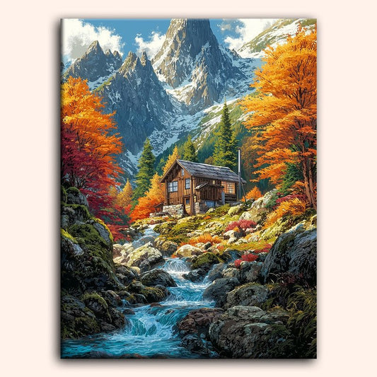 Paint by numbers - Alpine Stream - MyArt