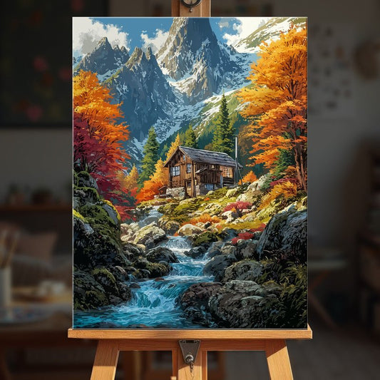 Paint by numbers - Alpine Stream - MyArt