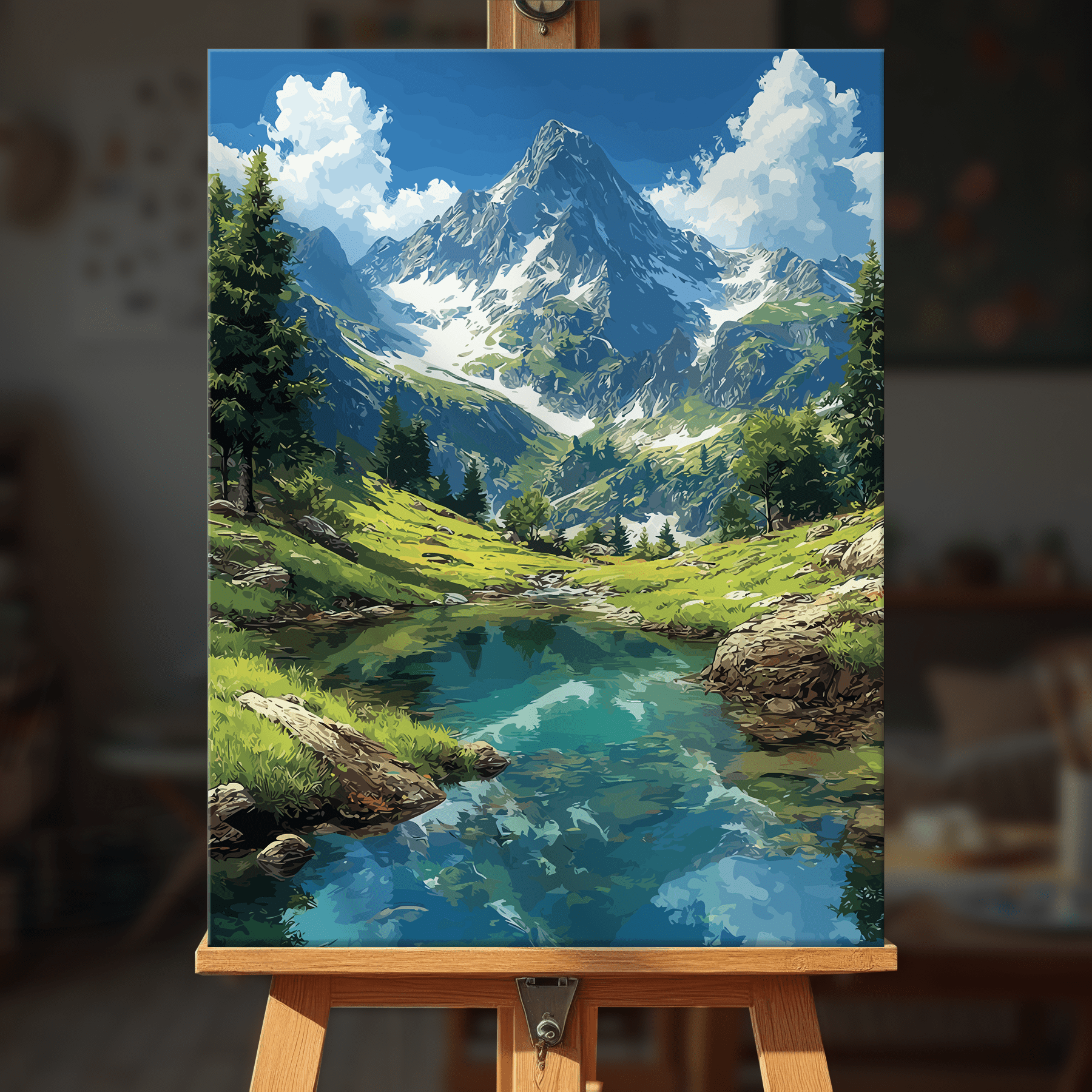 Paint by numbers - Alpine Serenity - MyArt