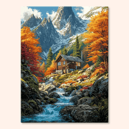 Paint by numbers - Alpine Stream - MyArt