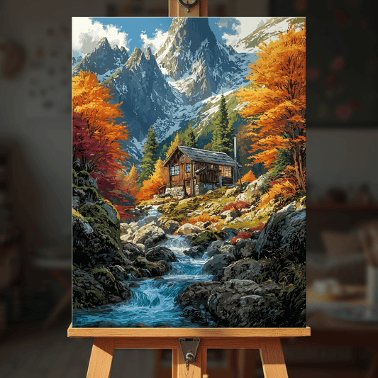 Paint by numbers - Alpine Stream - MyArt