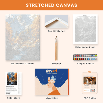 Paint by numbers - Alpine Stream - MyArt