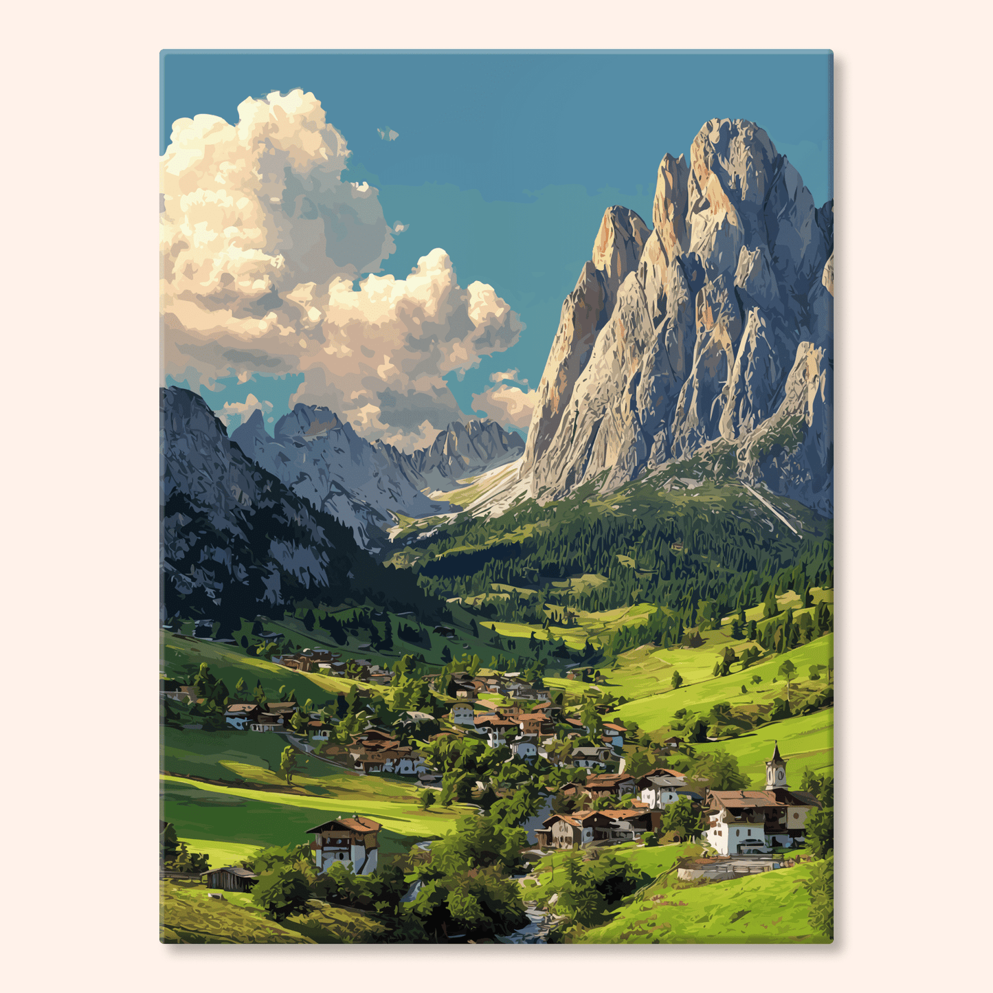 Paint by numbers - Alpine Village - MyArt