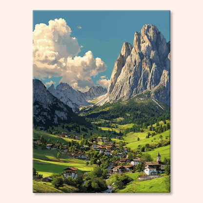 Paint by numbers - Alpine Village - MyArt