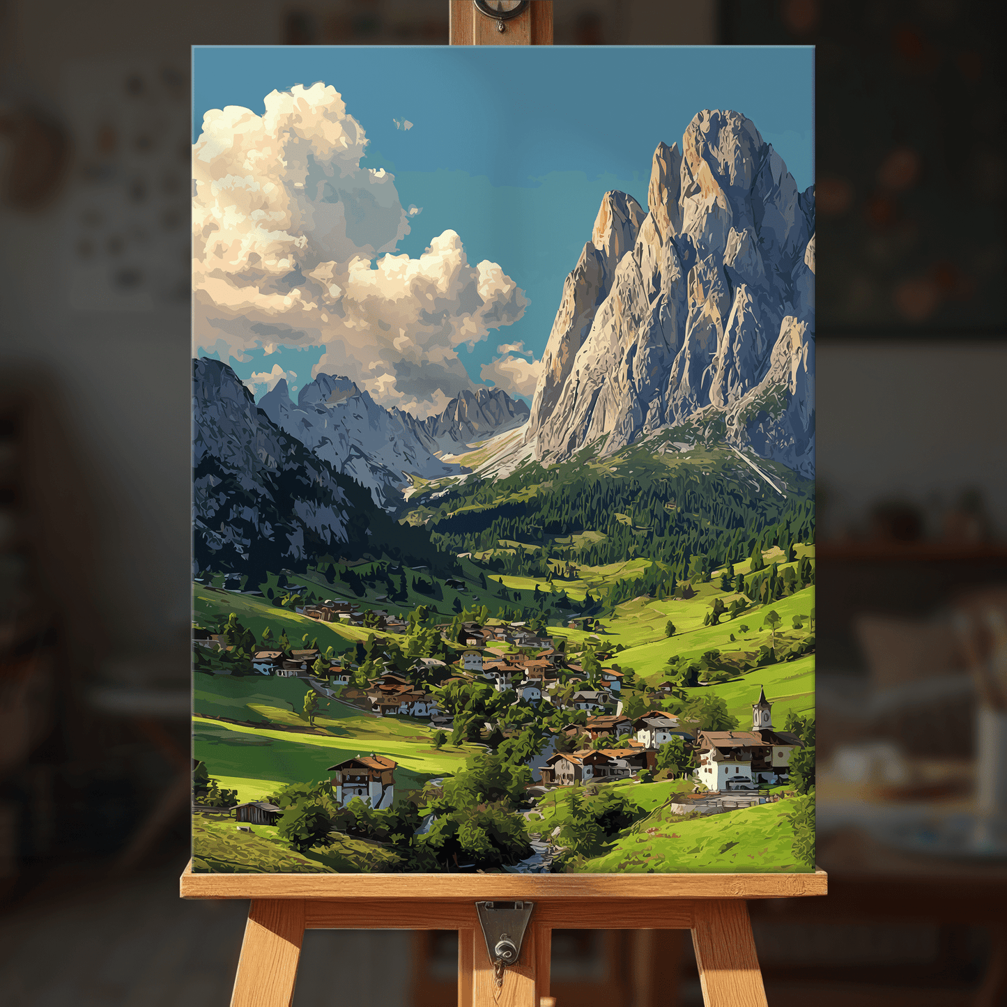 Paint by numbers - Alpine Village - MyArt